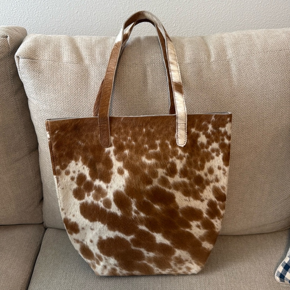 No longer in production Latico Leather cowhide tote.